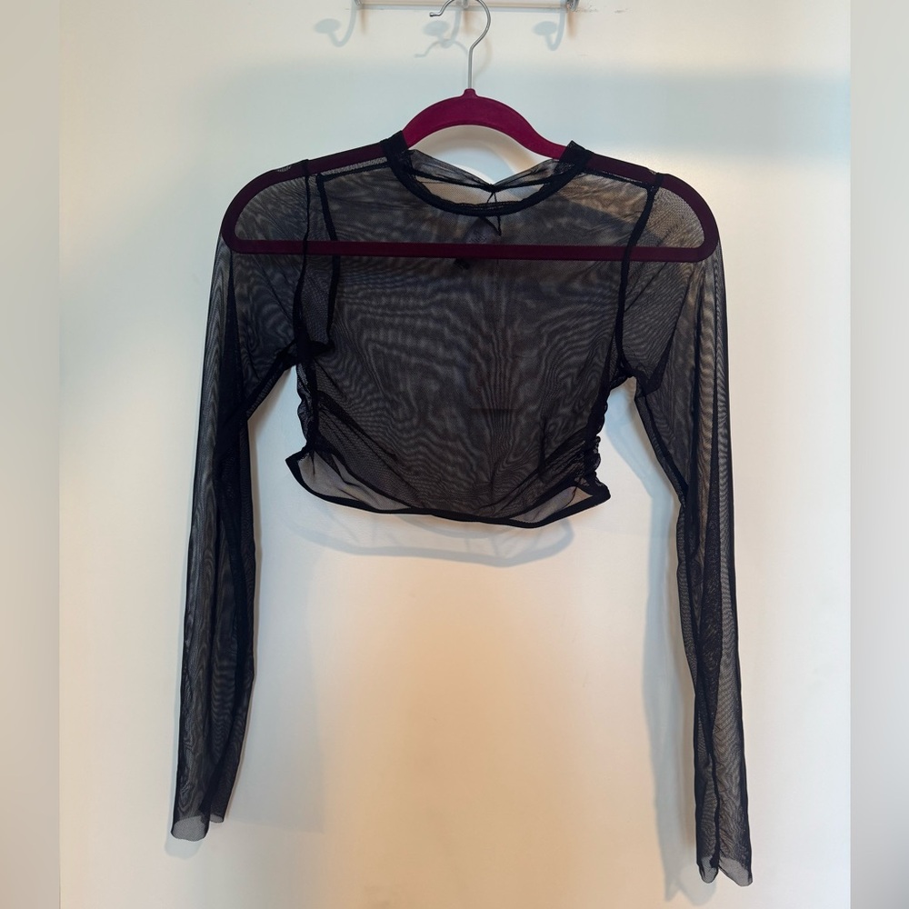 Dippin Daisys Sheer Black Long Sleeve Top